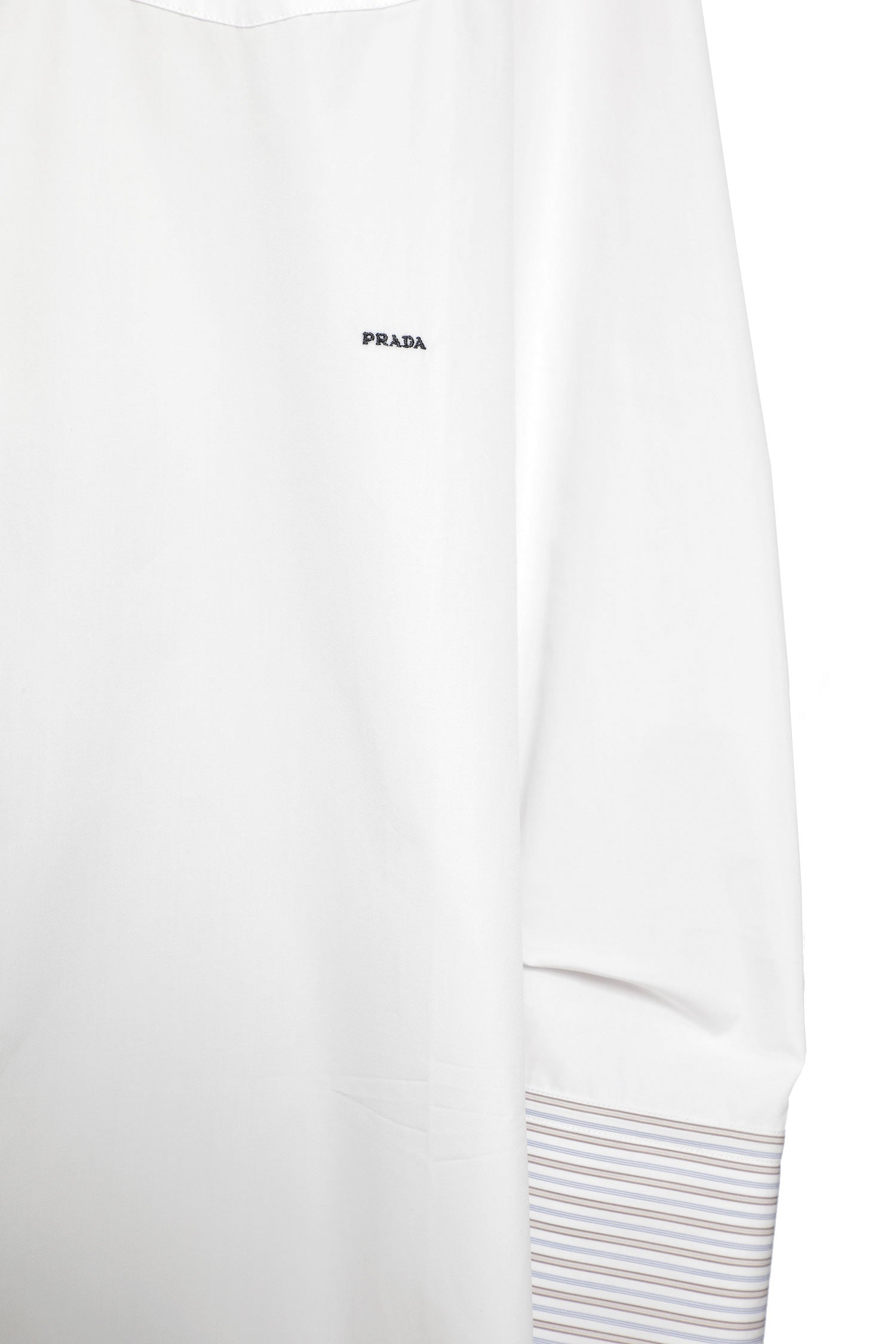 Layered Cotton Shirt with Bow