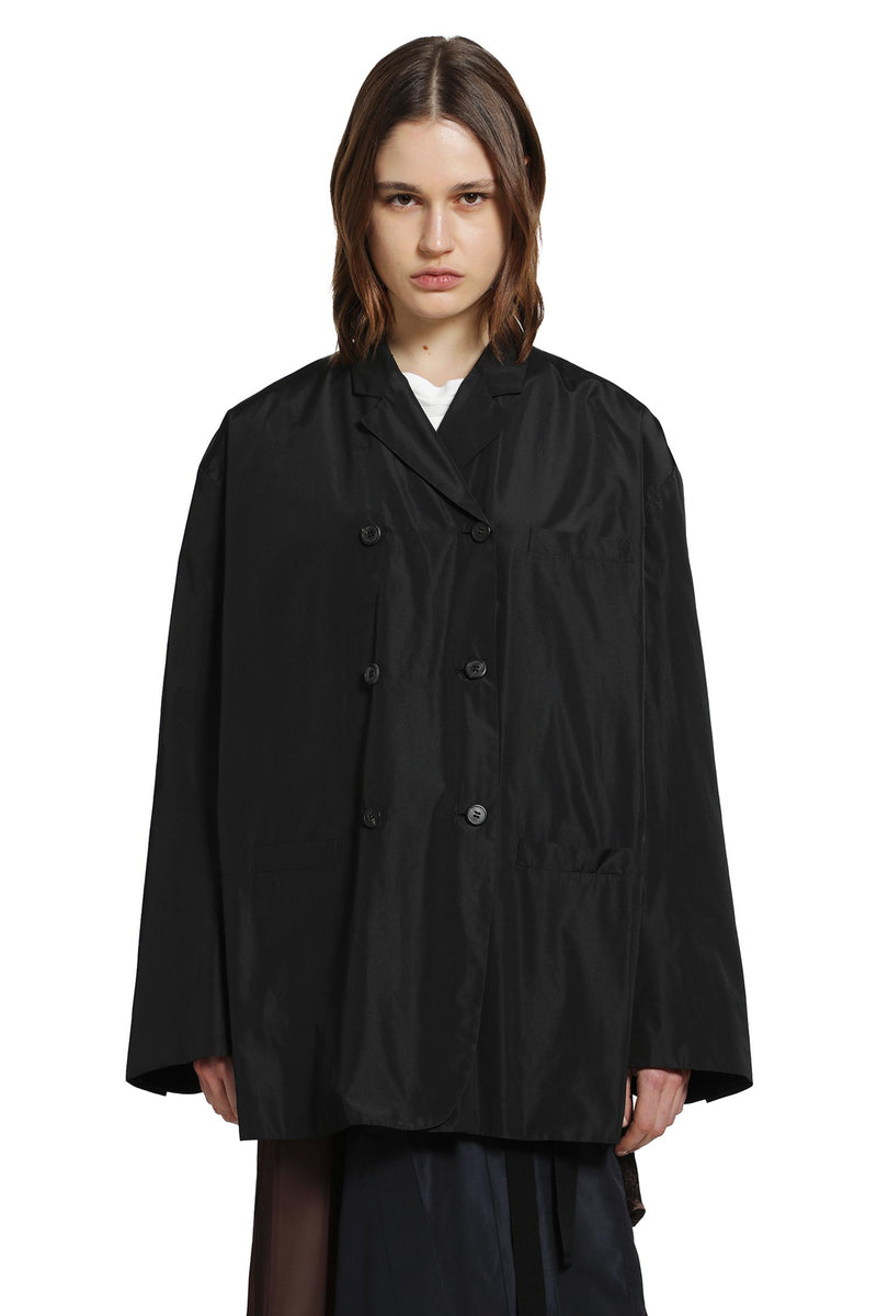 PRADA Double-breasted Technical Taffeta Jacket woman