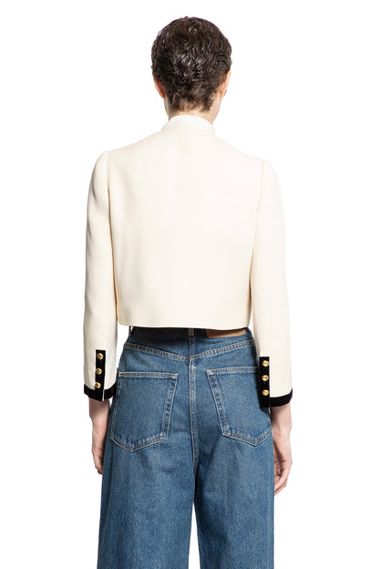 PRADA WOMAN OFF-WHITE JACKETS