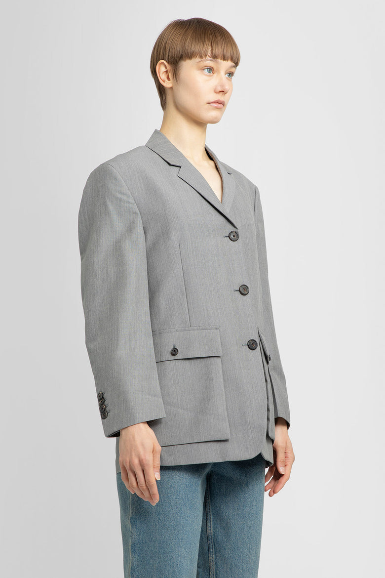 PRADA WOMAN GREY BLAZERS