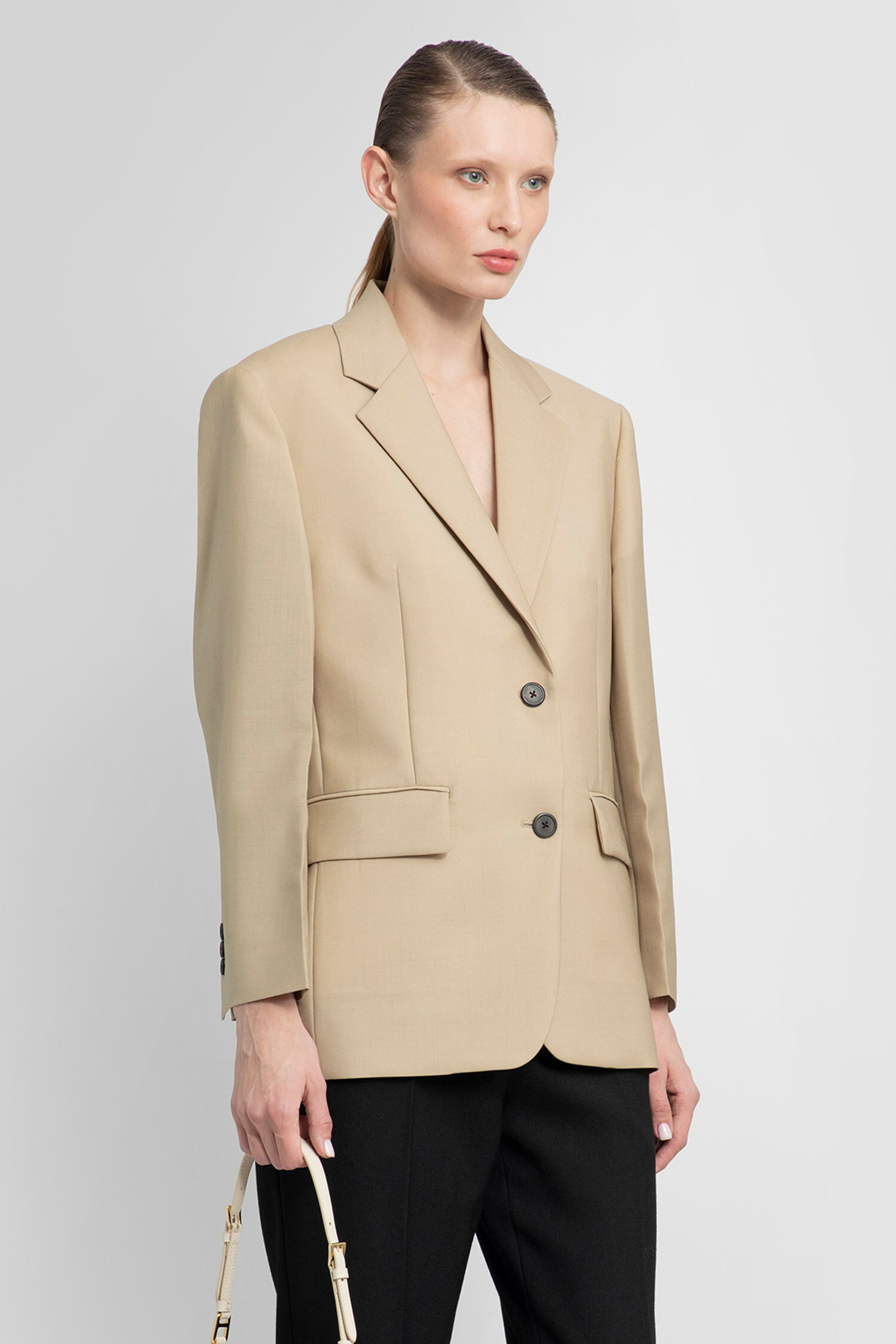 PRADA WOMAN BEIGE BLAZERS