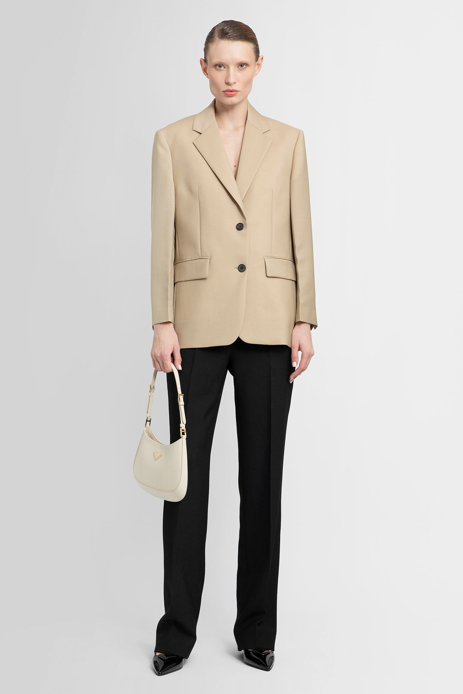 PRADA WOMAN BEIGE BLAZERS