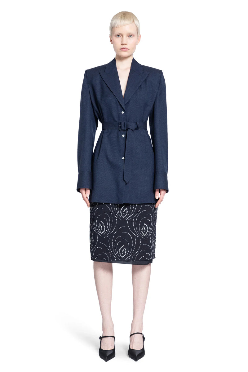 PRADA WOMAN BLUE BLAZERS - Antonioli.eu
