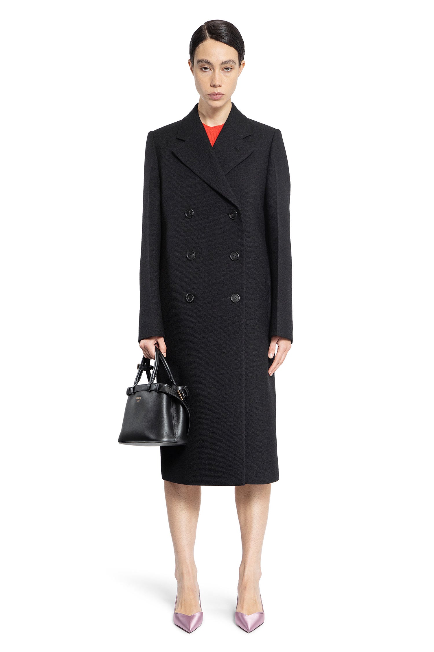 PRADA WOMAN BLACK COATS