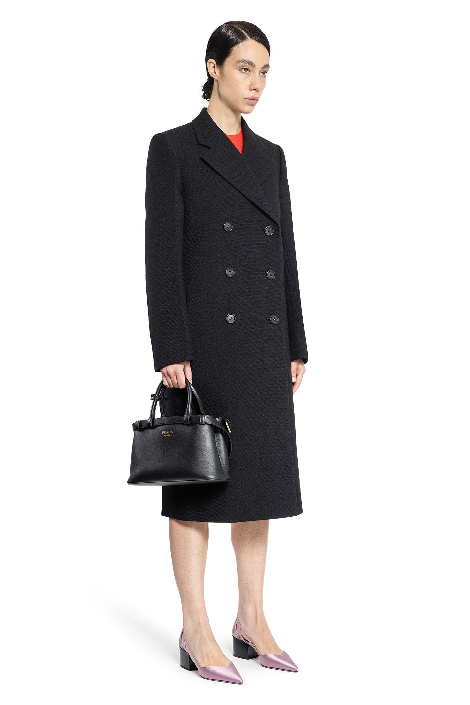 PRADA WOMAN BLACK COATS