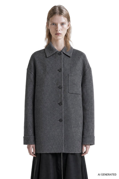 Double Wool Cashmere Jacket