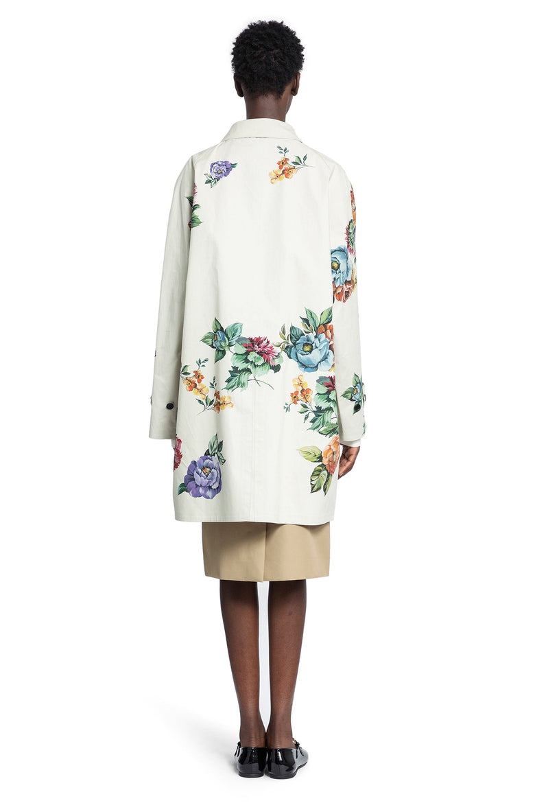 PRADA WOMAN OFF-WHITE COATS