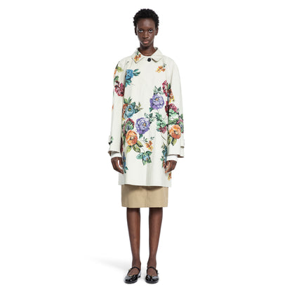 PRADA WOMAN OFF-WHITE COATS