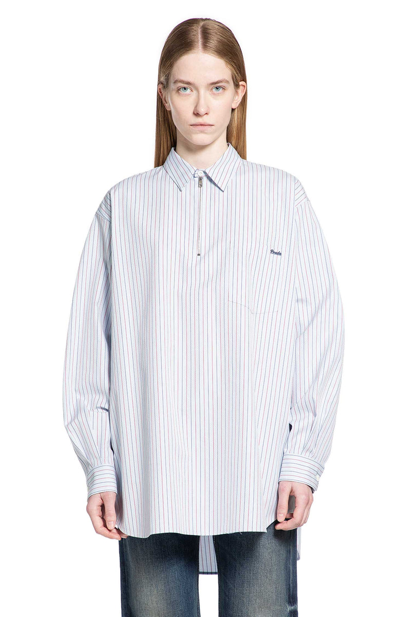Herringbone Striped Cotton Shirt