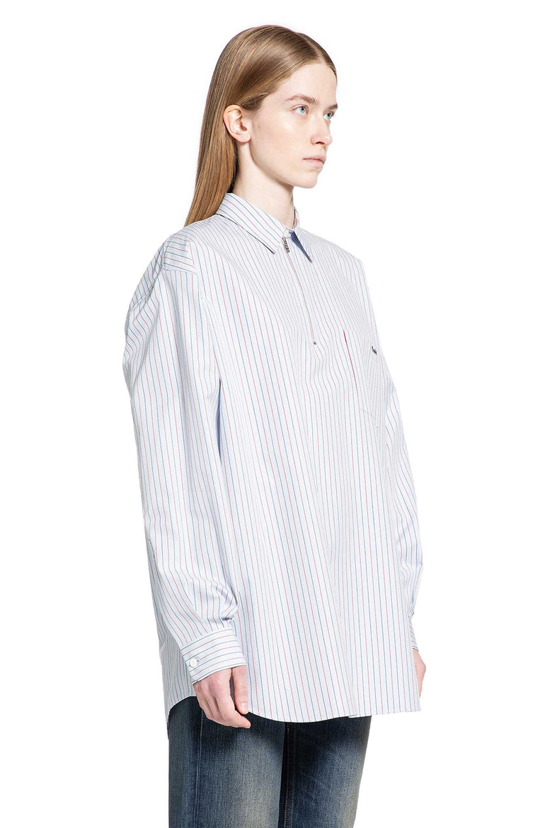 Herringbone Striped Cotton Shirt
