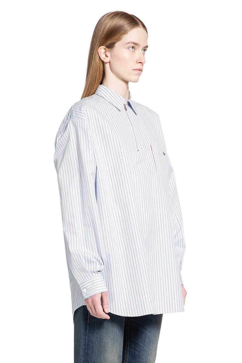 Herringbone Striped Cotton Shirt