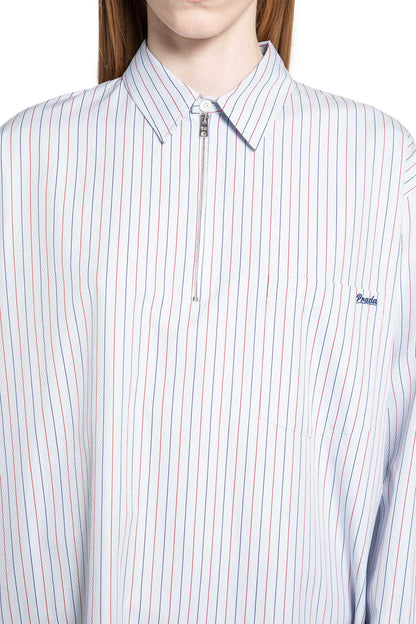 Herringbone Striped Cotton Shirt