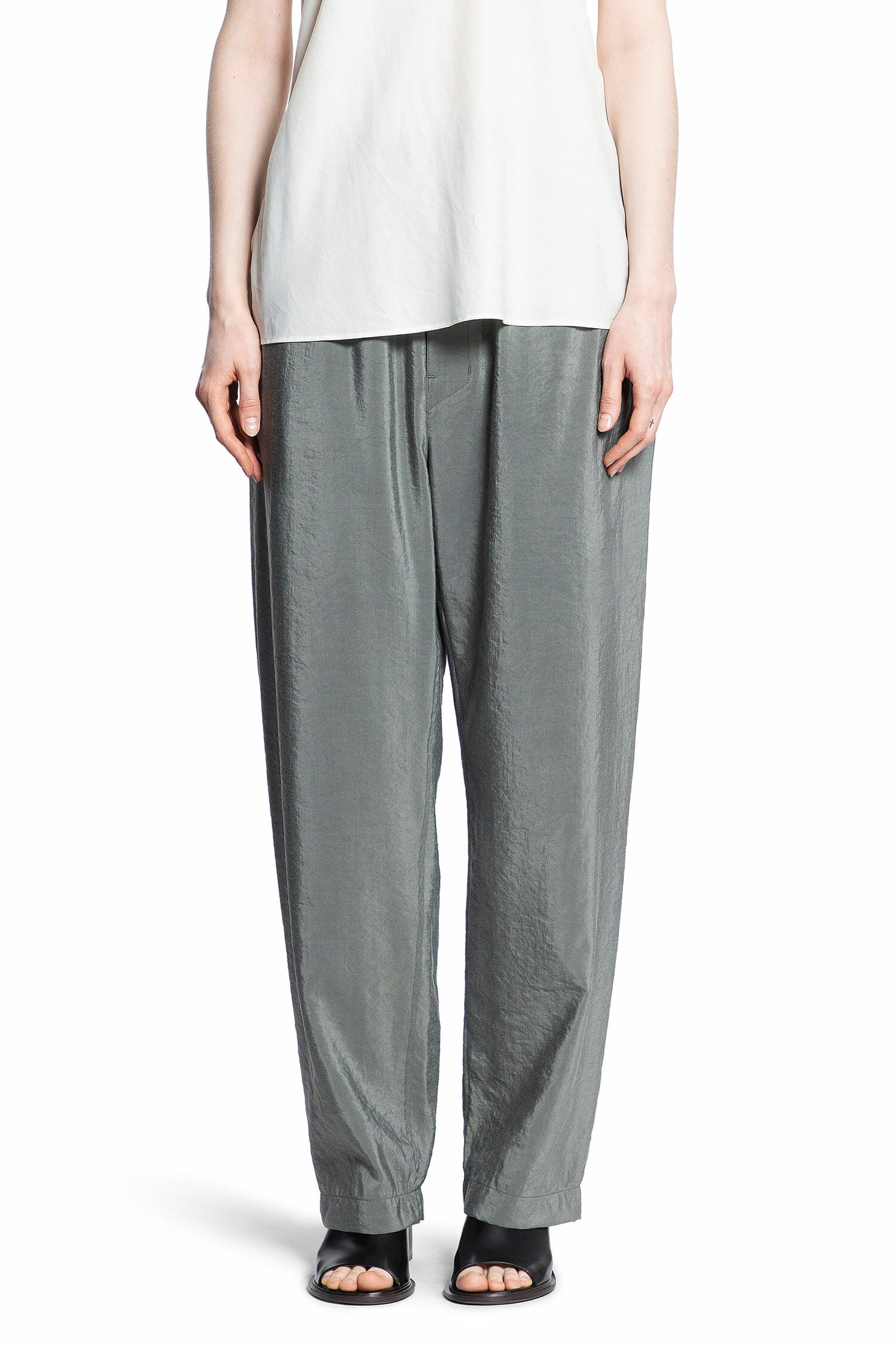 LEMAIRE WOMAN GREY TROUSERS