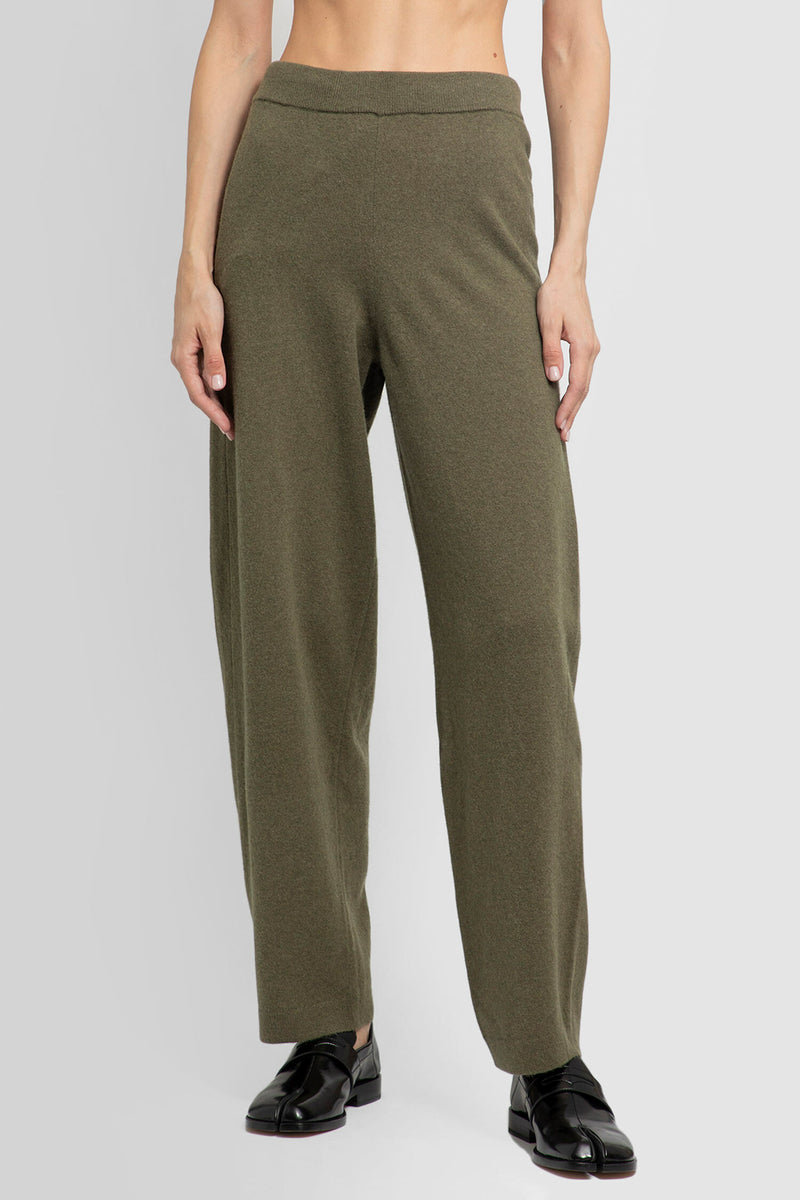 LEMAIRE WOMAN GREEN TROUSERS - LEMAIRE - TROUSERS | Antonioli