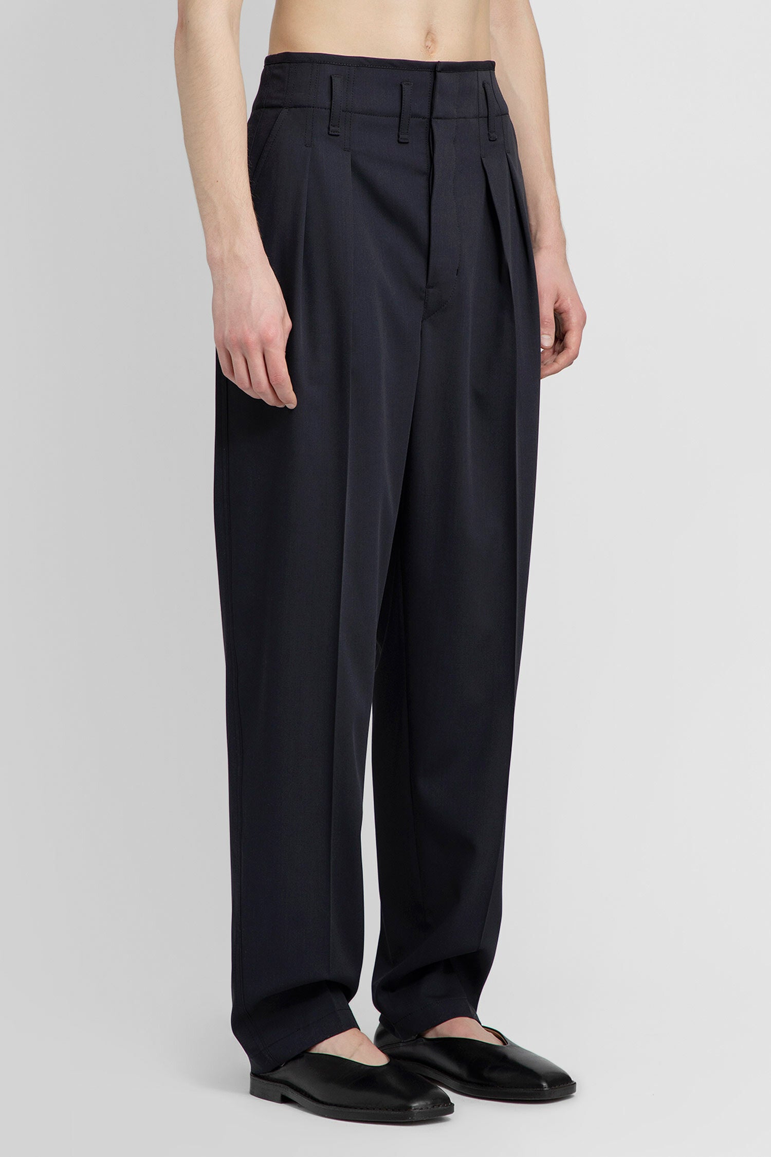 LEMAIRE MAN BLACK TROUSERS