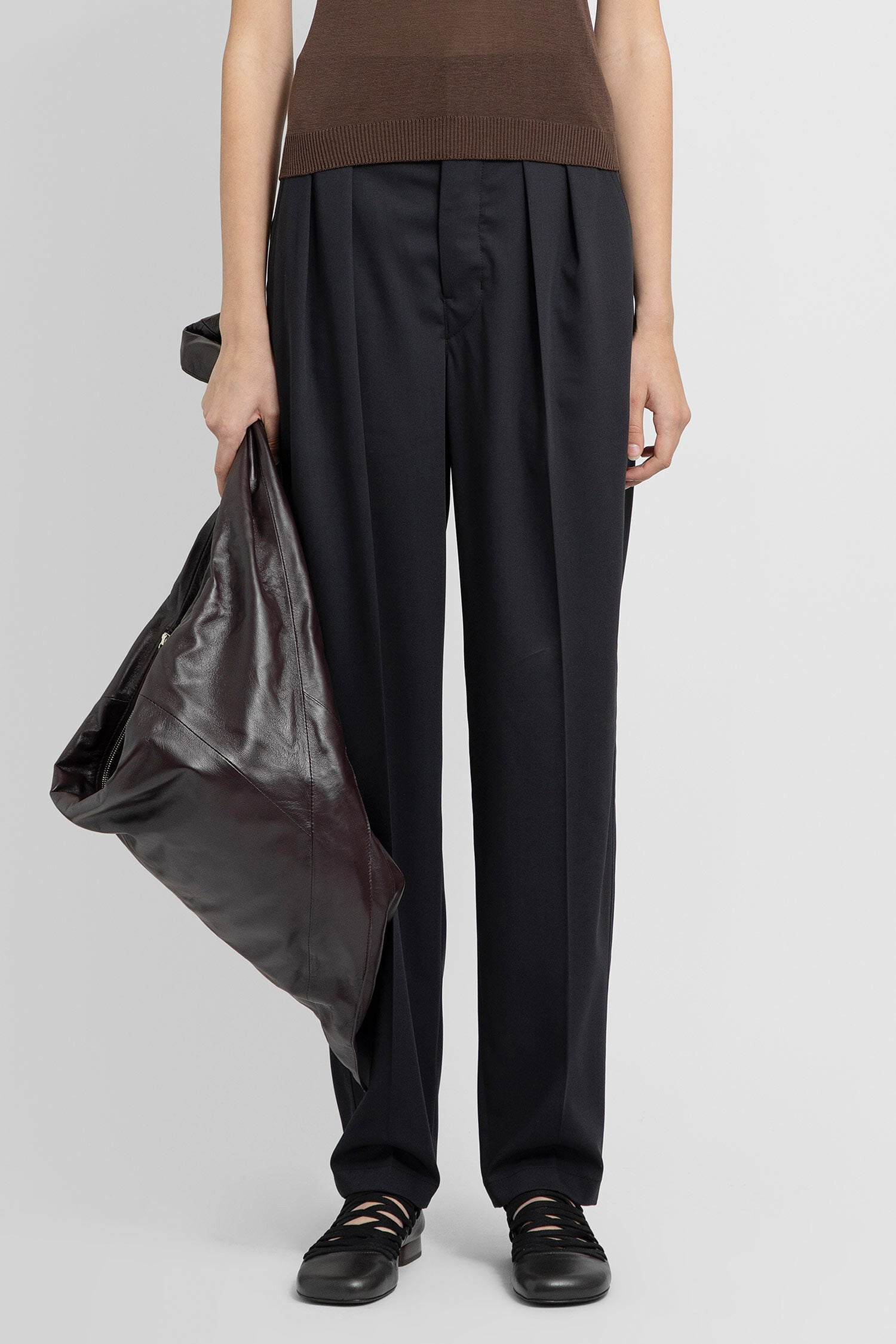 LEMAIRE WOMAN BLACK TROUSERS