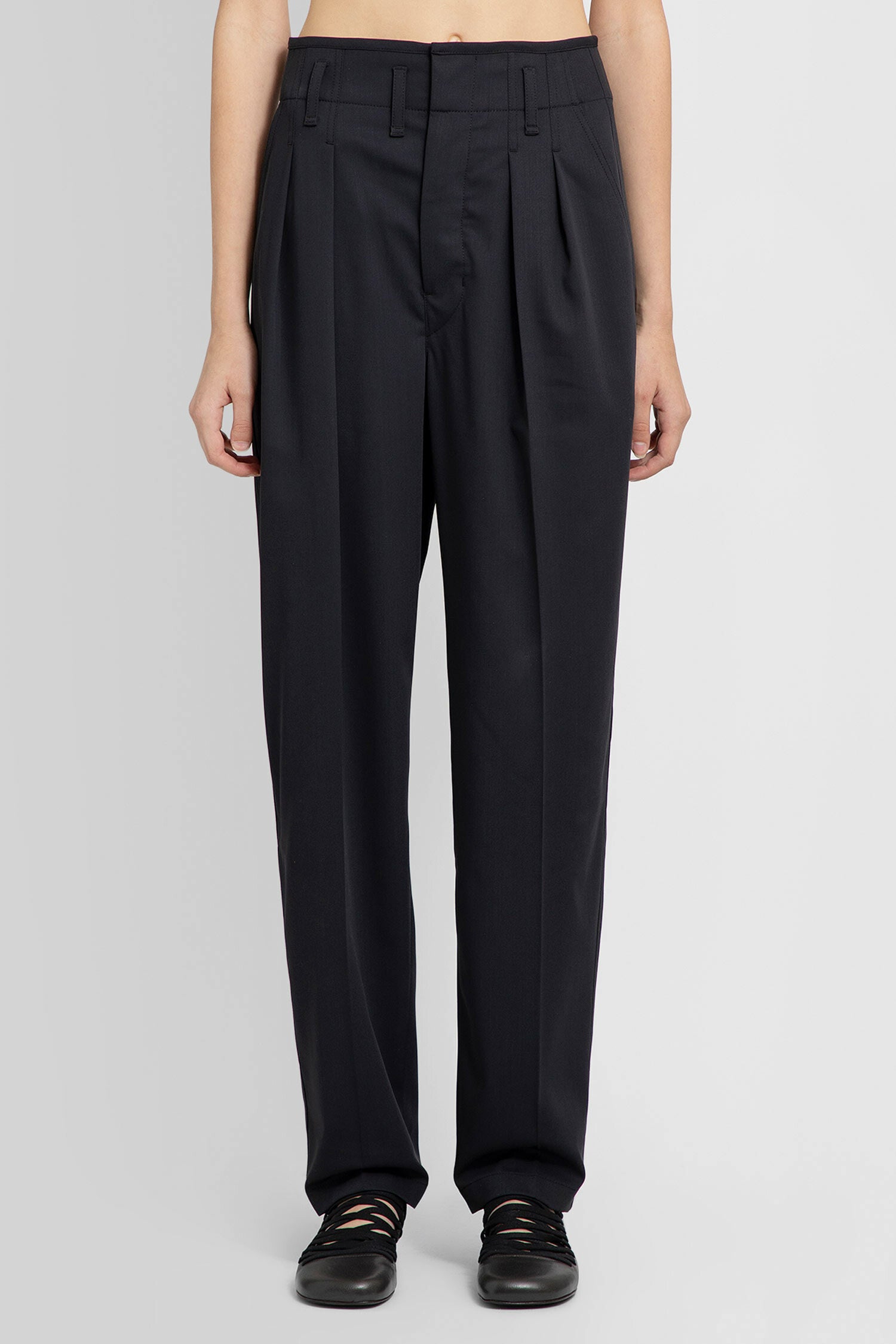 LEMAIRE WOMAN BLACK TROUSERS