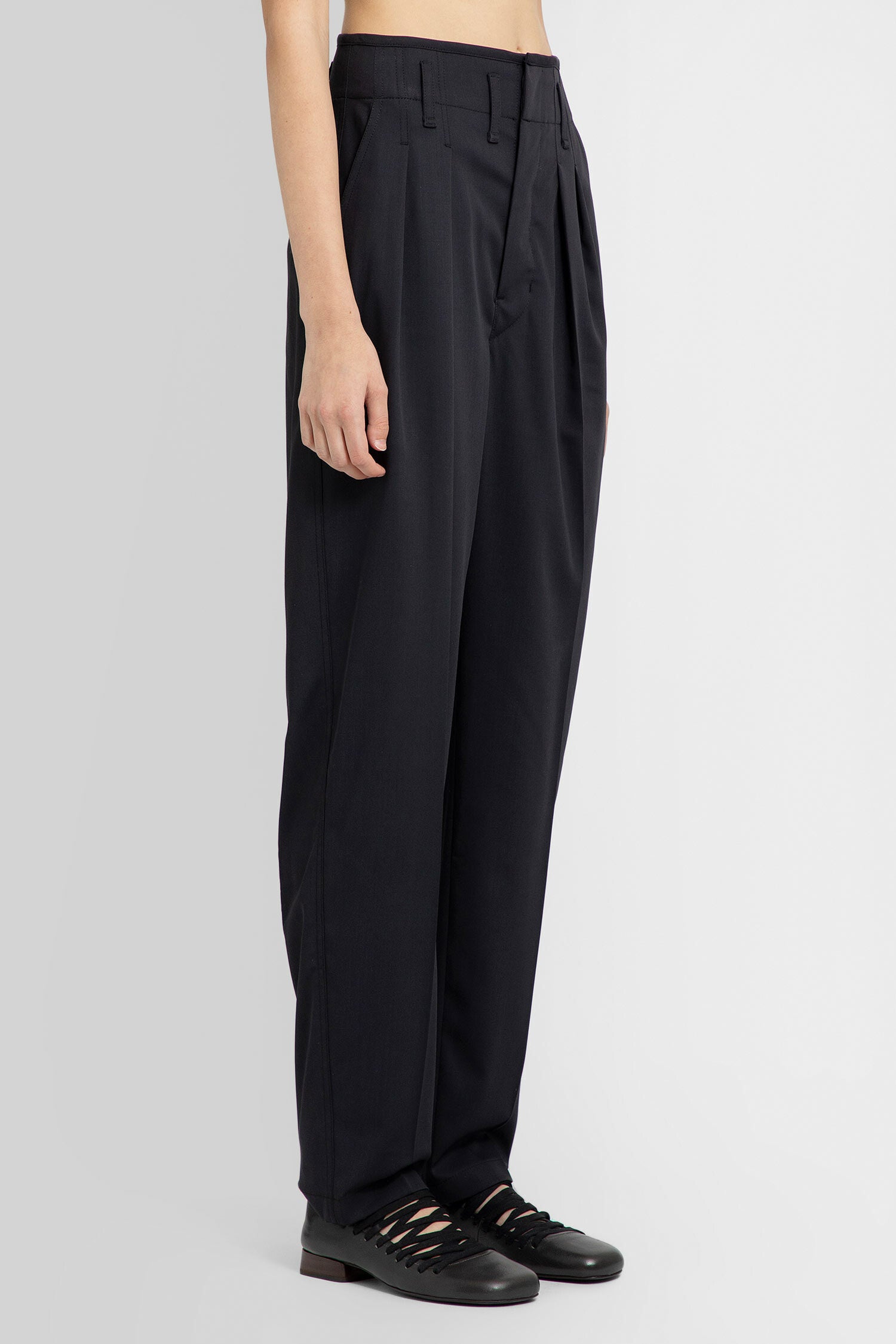 LEMAIRE WOMAN BLACK TROUSERS