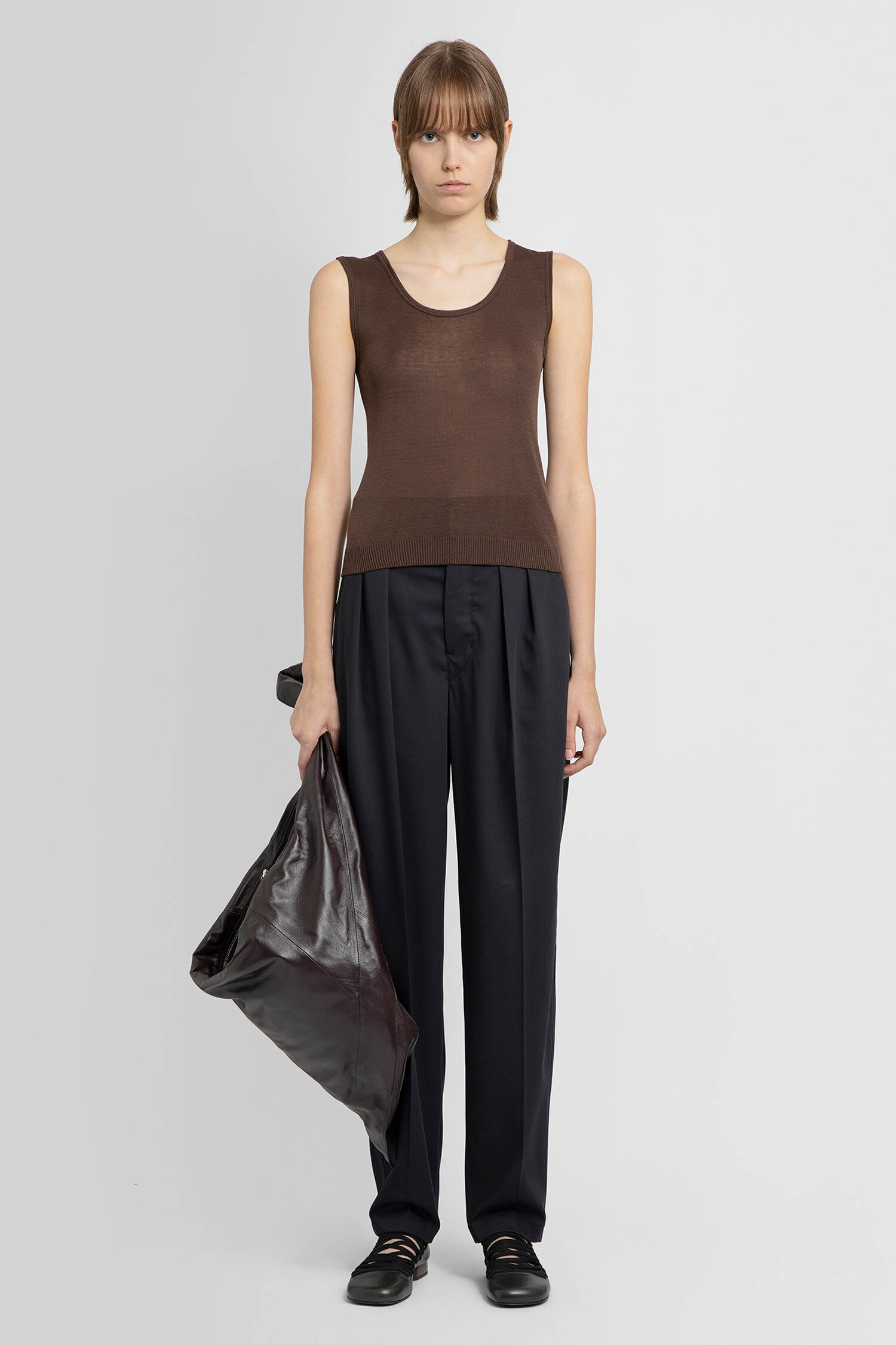 LEMAIRE WOMAN BLACK TROUSERS