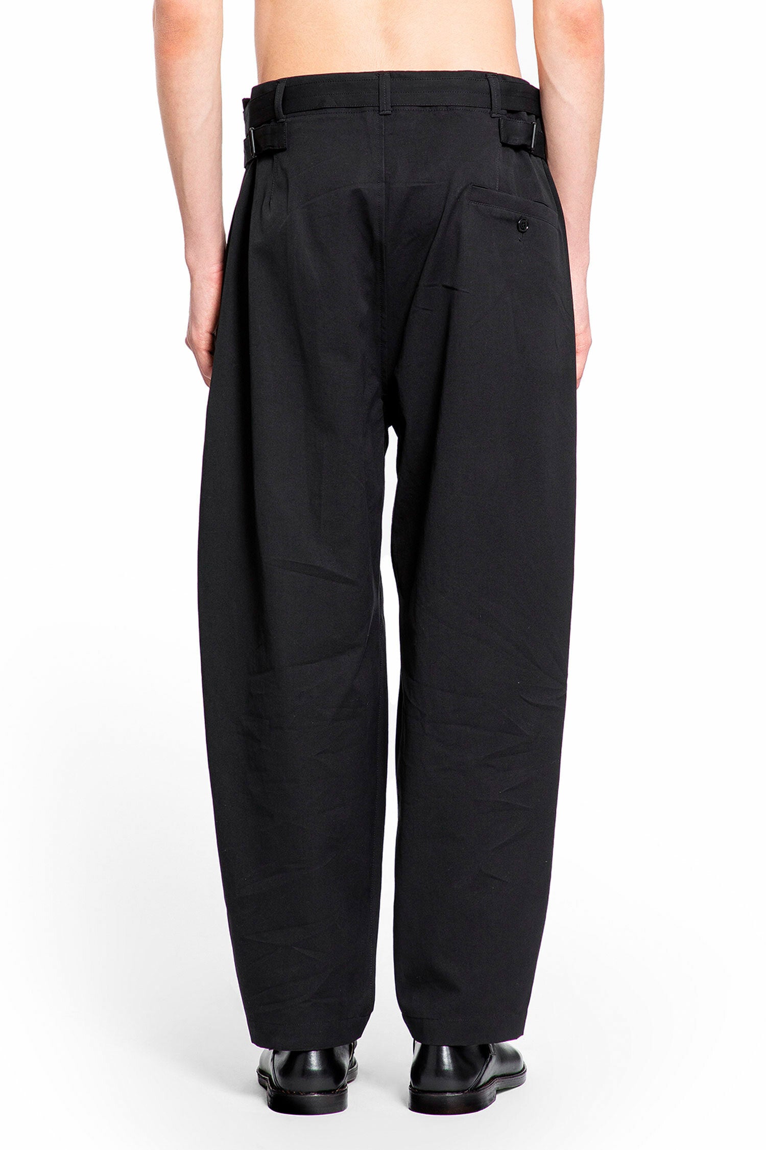 LEMAIRE MAN BLACK TROUSERS