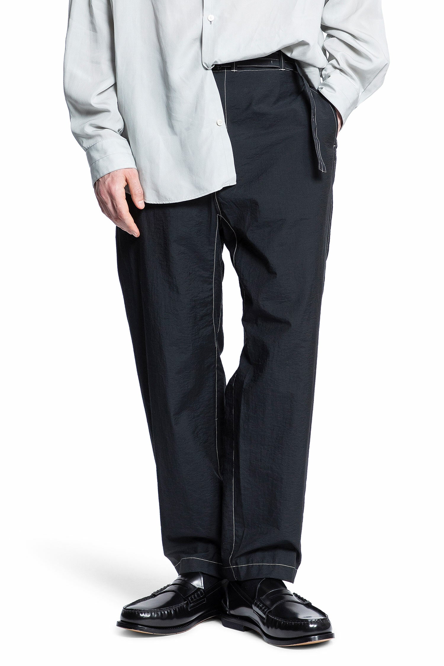 LEMAIRE MAN BLACK TROUSERS