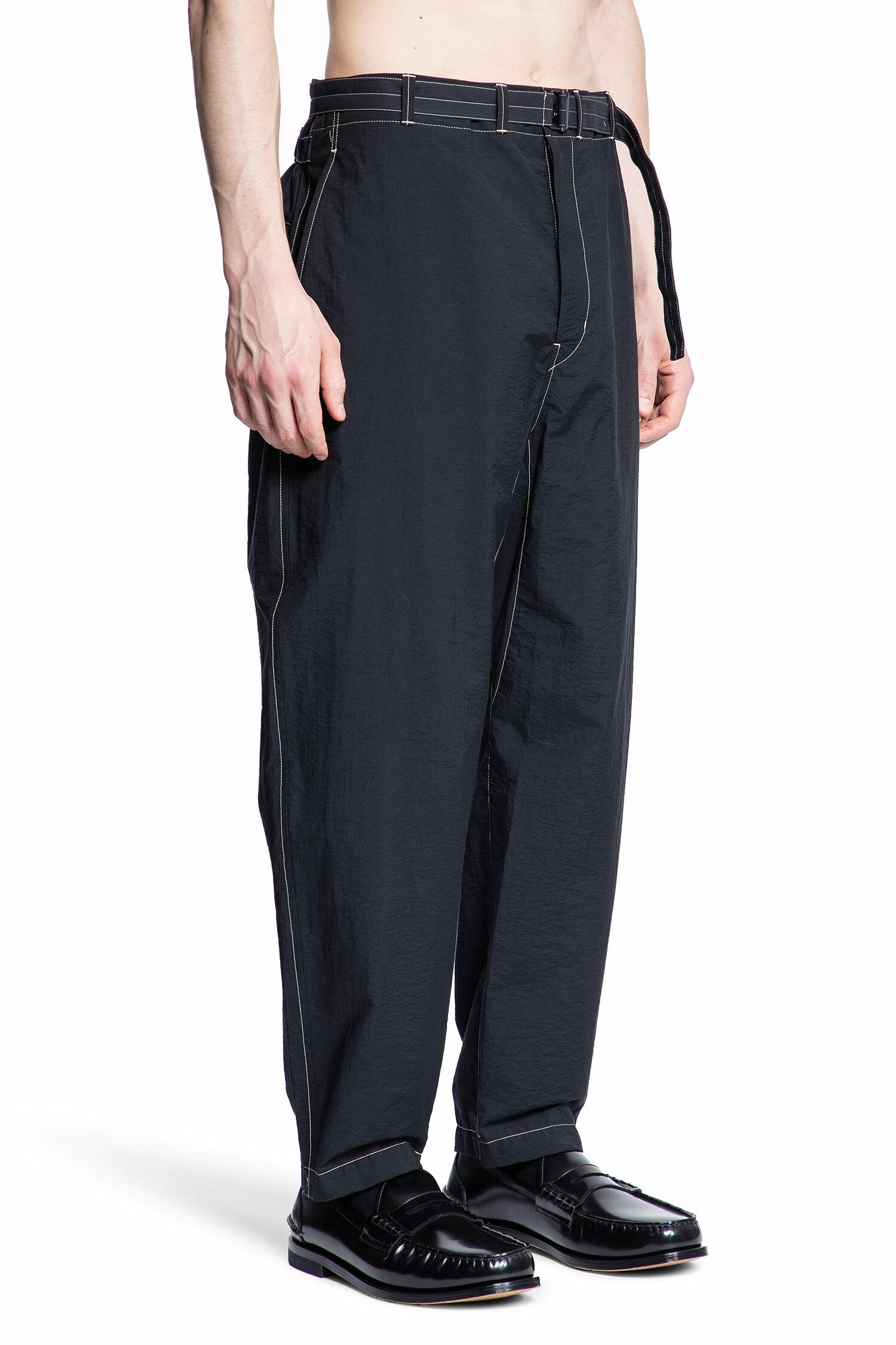 LEMAIRE MAN BLACK TROUSERS