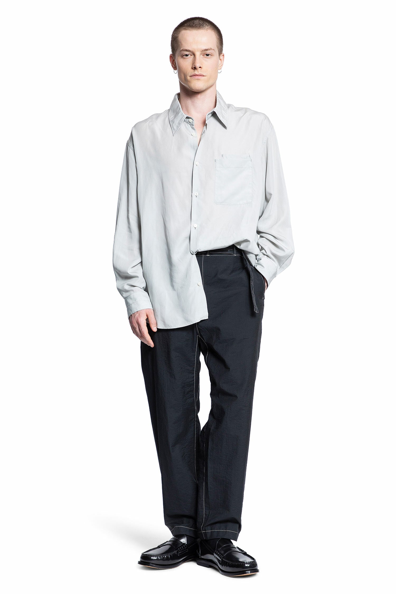 LEMAIRE MAN BLACK TROUSERS