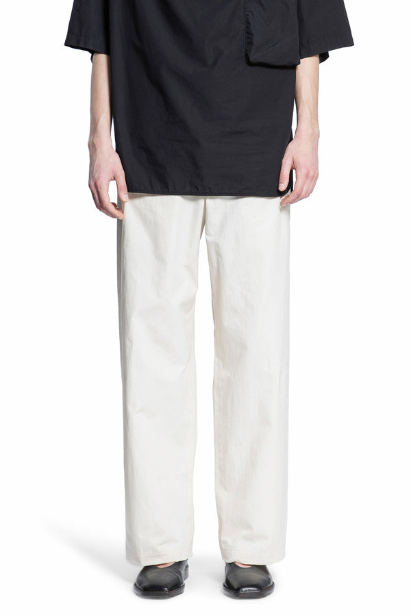 LEMAIRE MAN WHITE TROUSERS