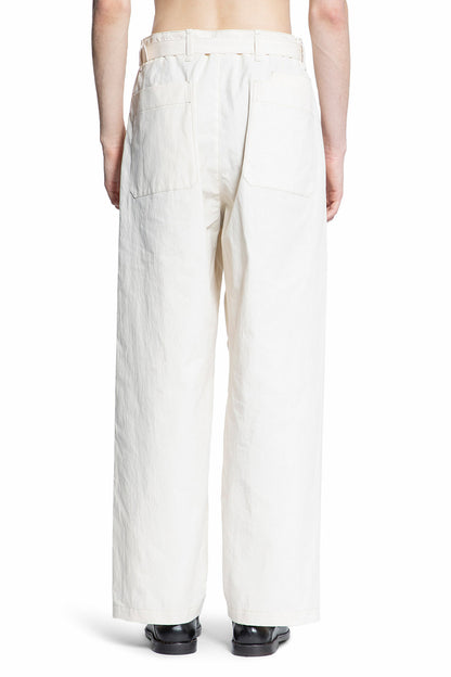 LEMAIRE MAN WHITE TROUSERS