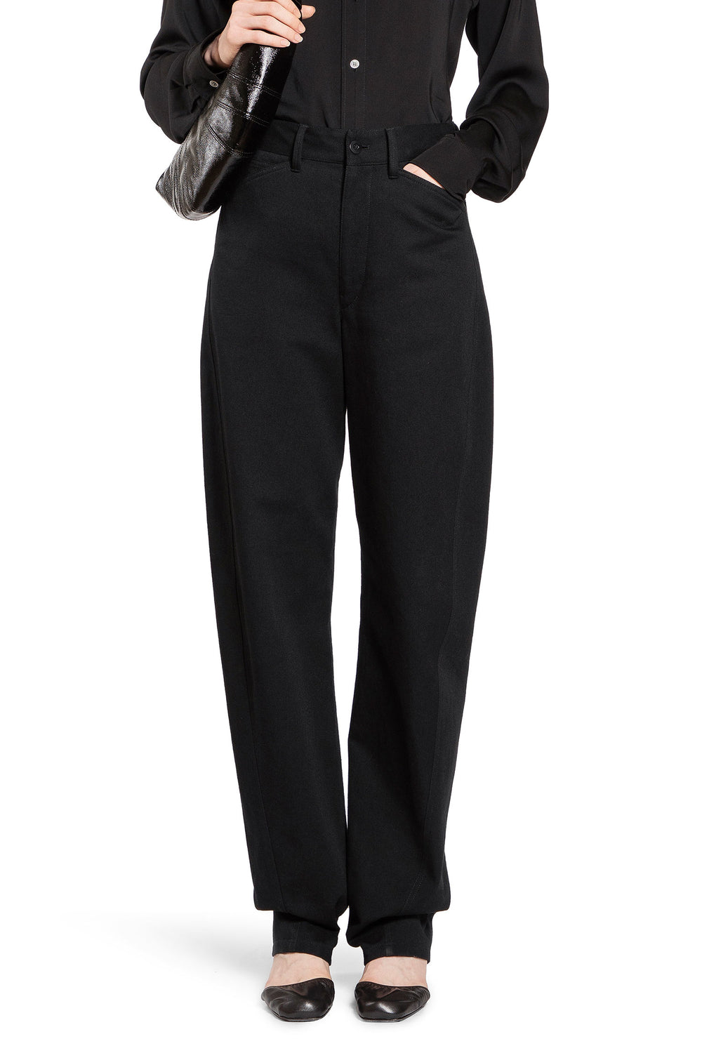 LEMAIRE WOMAN BLACK TROUSERS