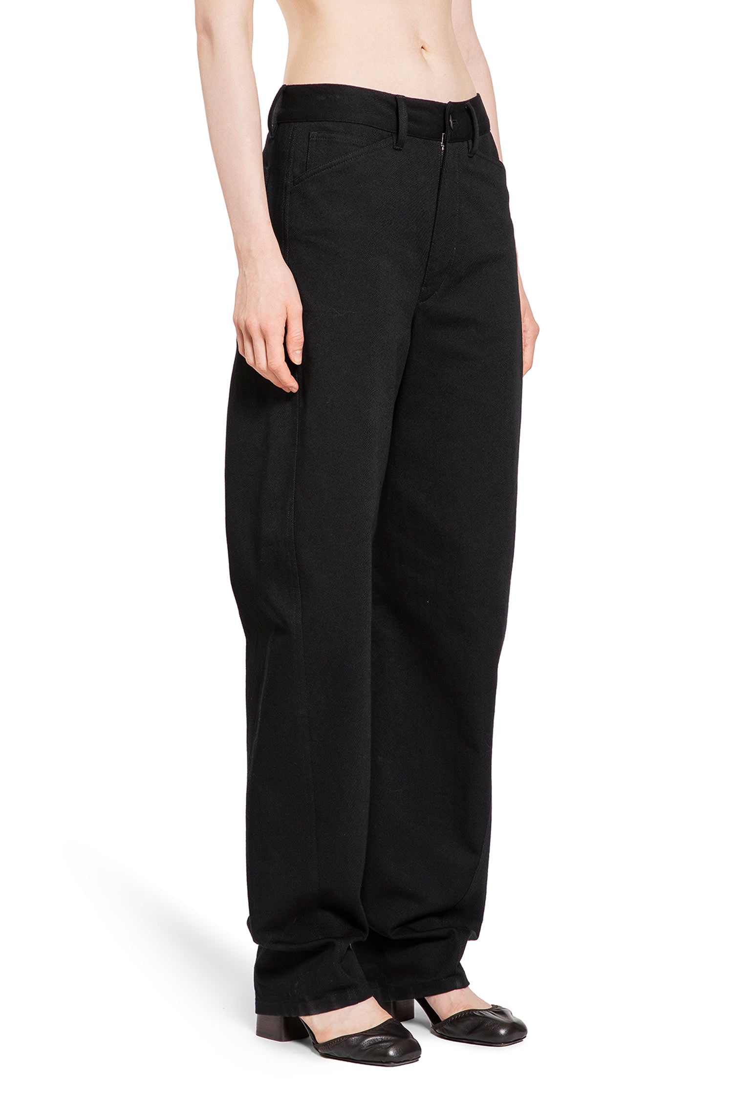 LEMAIRE WOMAN BLACK TROUSERS