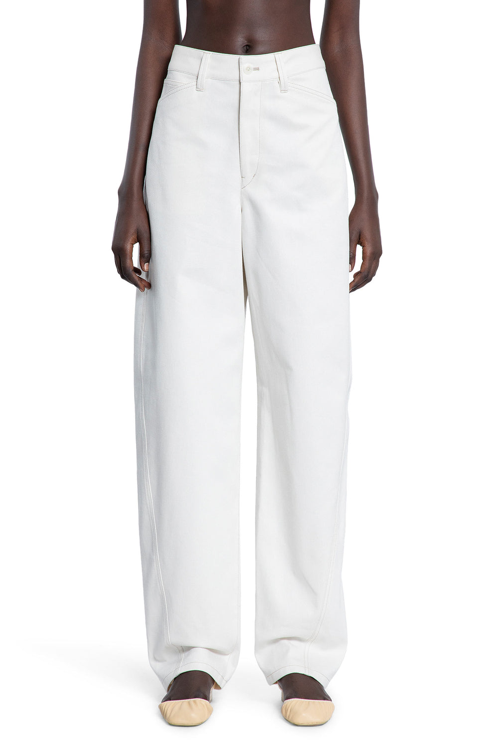 LEMAIRE WOMAN OFF-WHITE JEANS