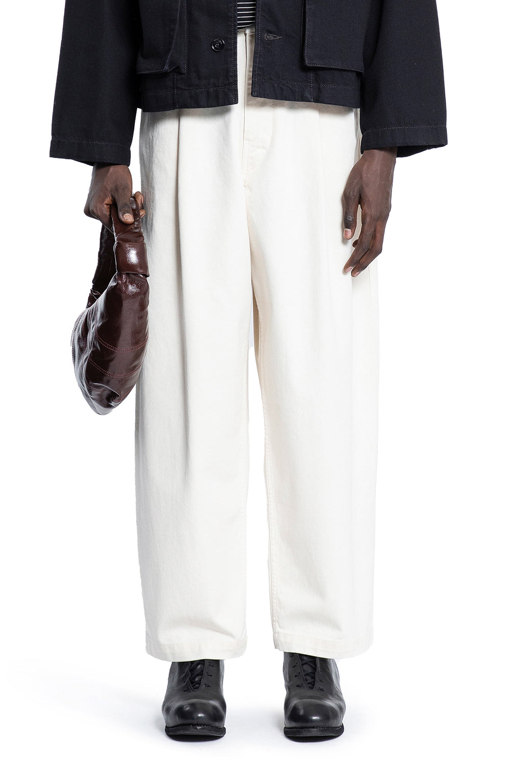 LEMAIRE MAN OFF-WHITE JEANS