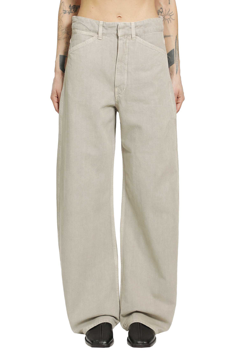 LEMAIRE Curved  Twill Trousers woman