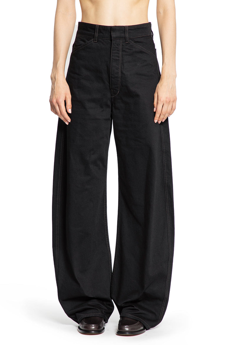 High-Waisted Curved Pants