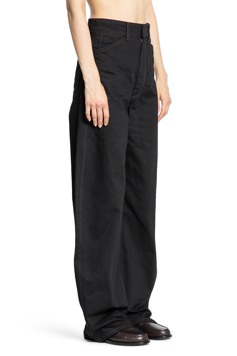High-Waisted Curved Pants