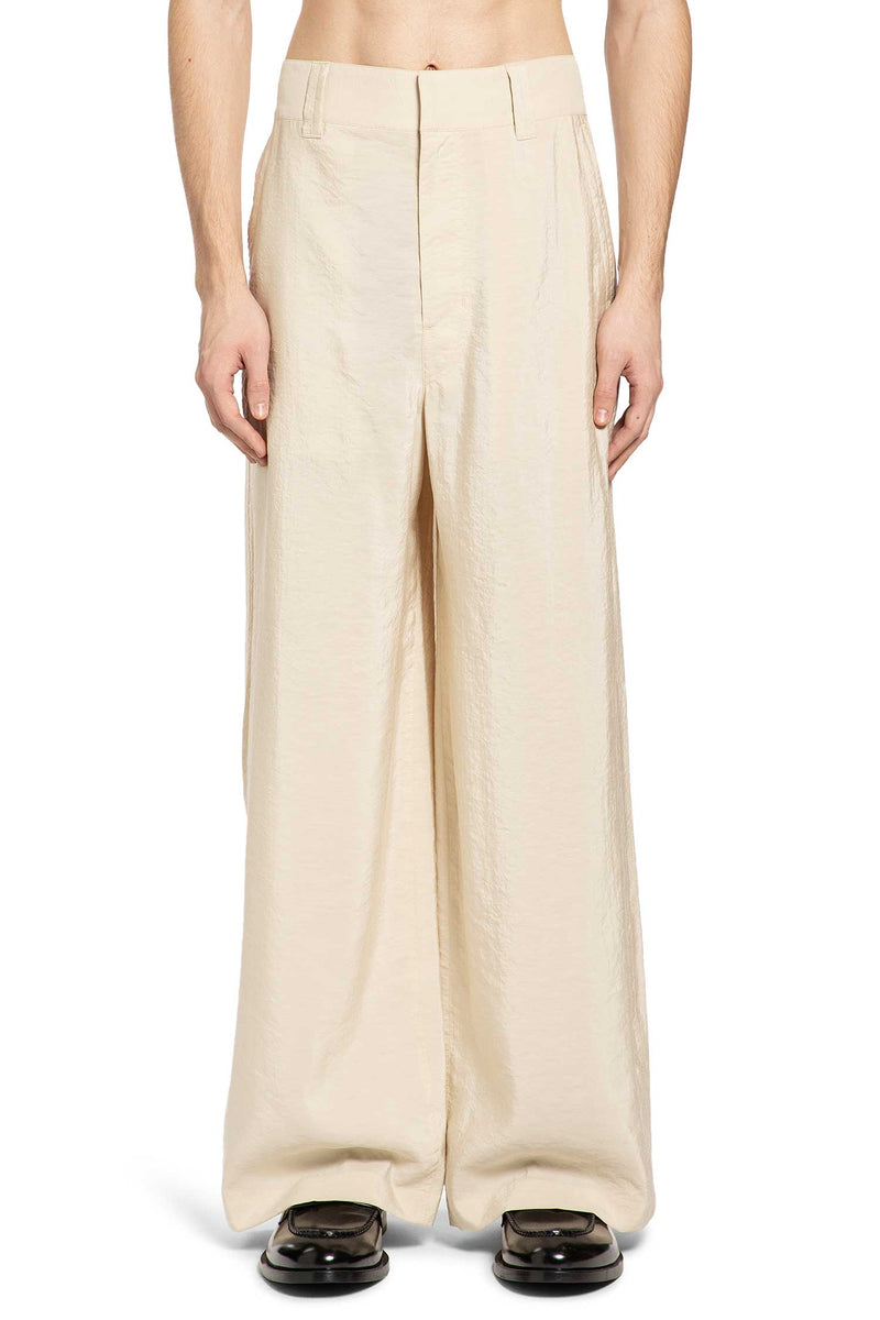 Straight Taillored Pants in Dry Silk