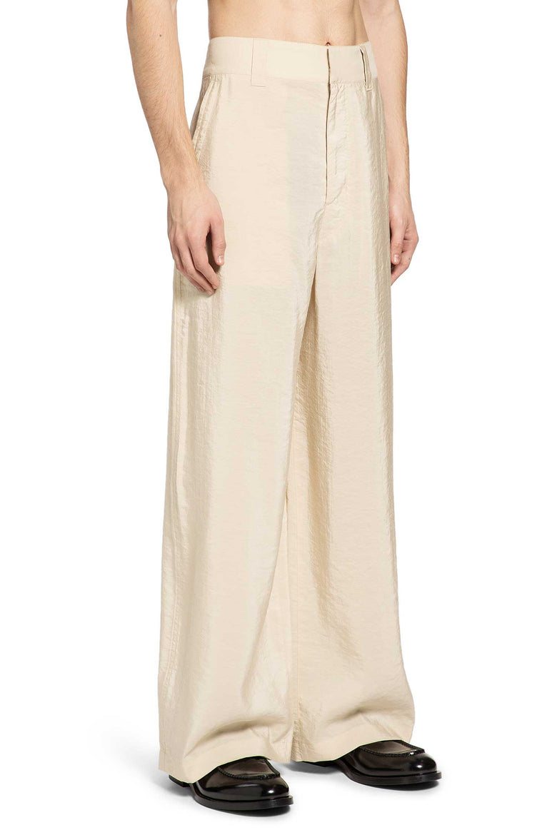 Straight Taillored Pants in Dry Silk