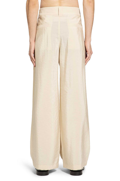 Straight Taillored Pants in Dry Silk