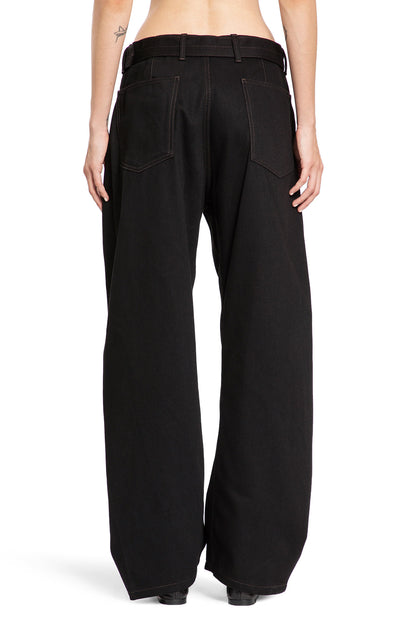 LEMAIRE WOMAN BLACK TROUSERS