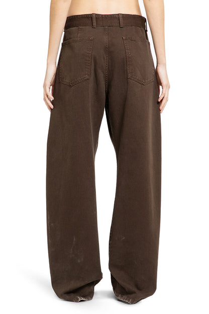 LEMAIRE WOMAN BROWN TROUSERS