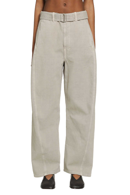 Twisted Belted Twill Pants