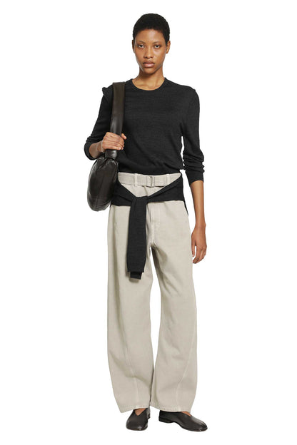 Twisted Belted Twill Pants