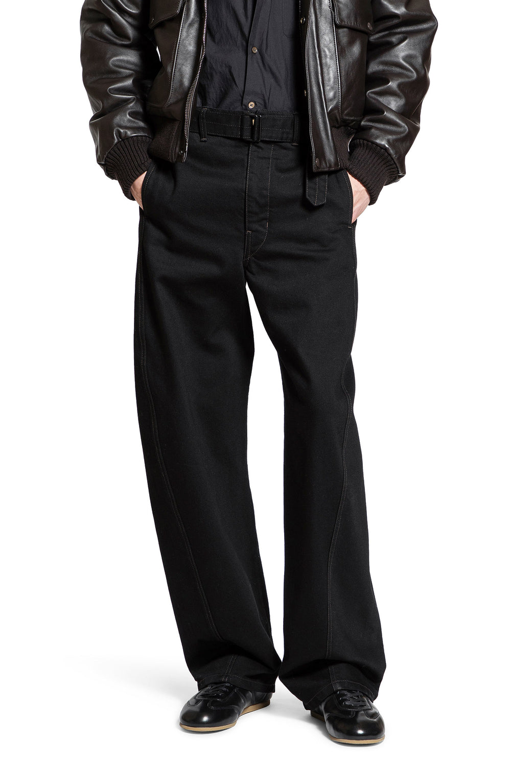 LEMAIRE Twisted Belted Pants man
