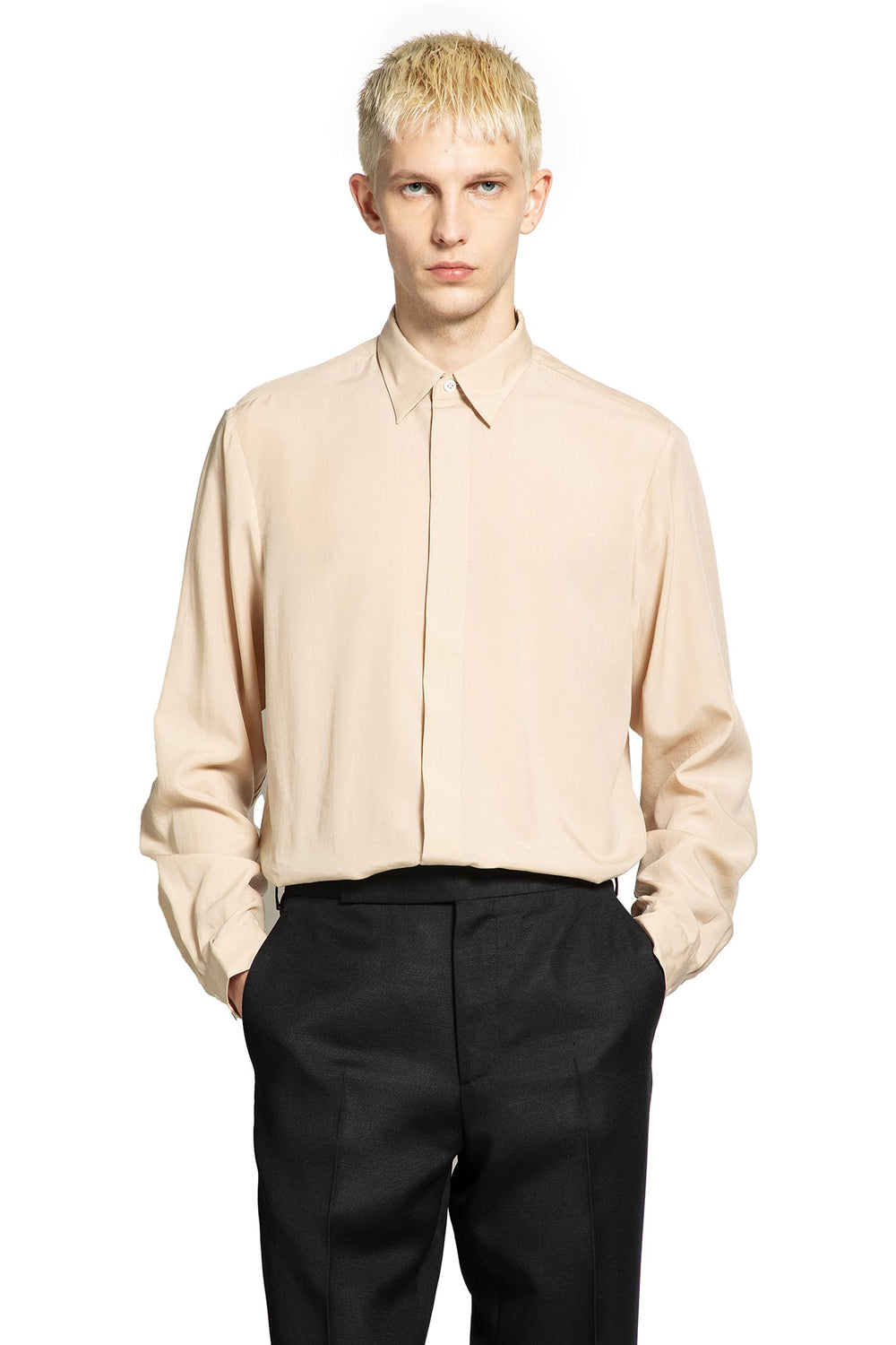 LARDINI Linen Tencel Shirt man