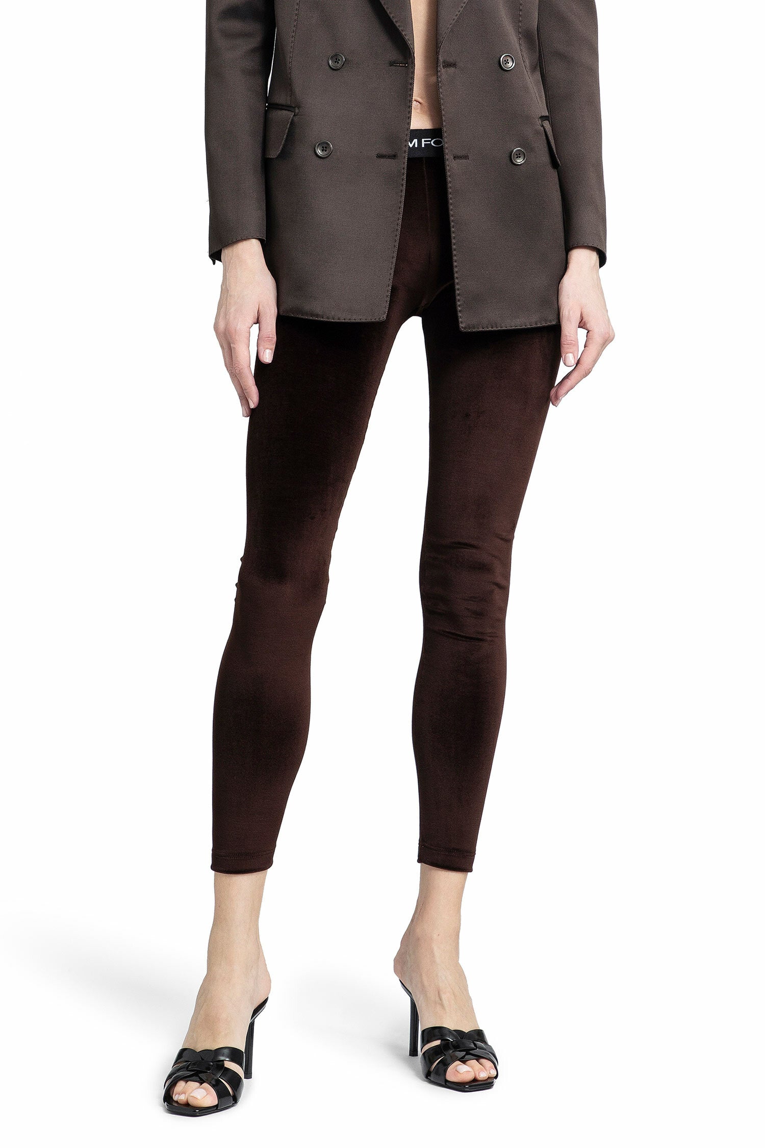 TOM FORD WOMAN BROWN TROUSERS