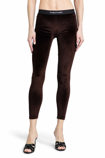 TOM FORD WOMAN BROWN TROUSERS