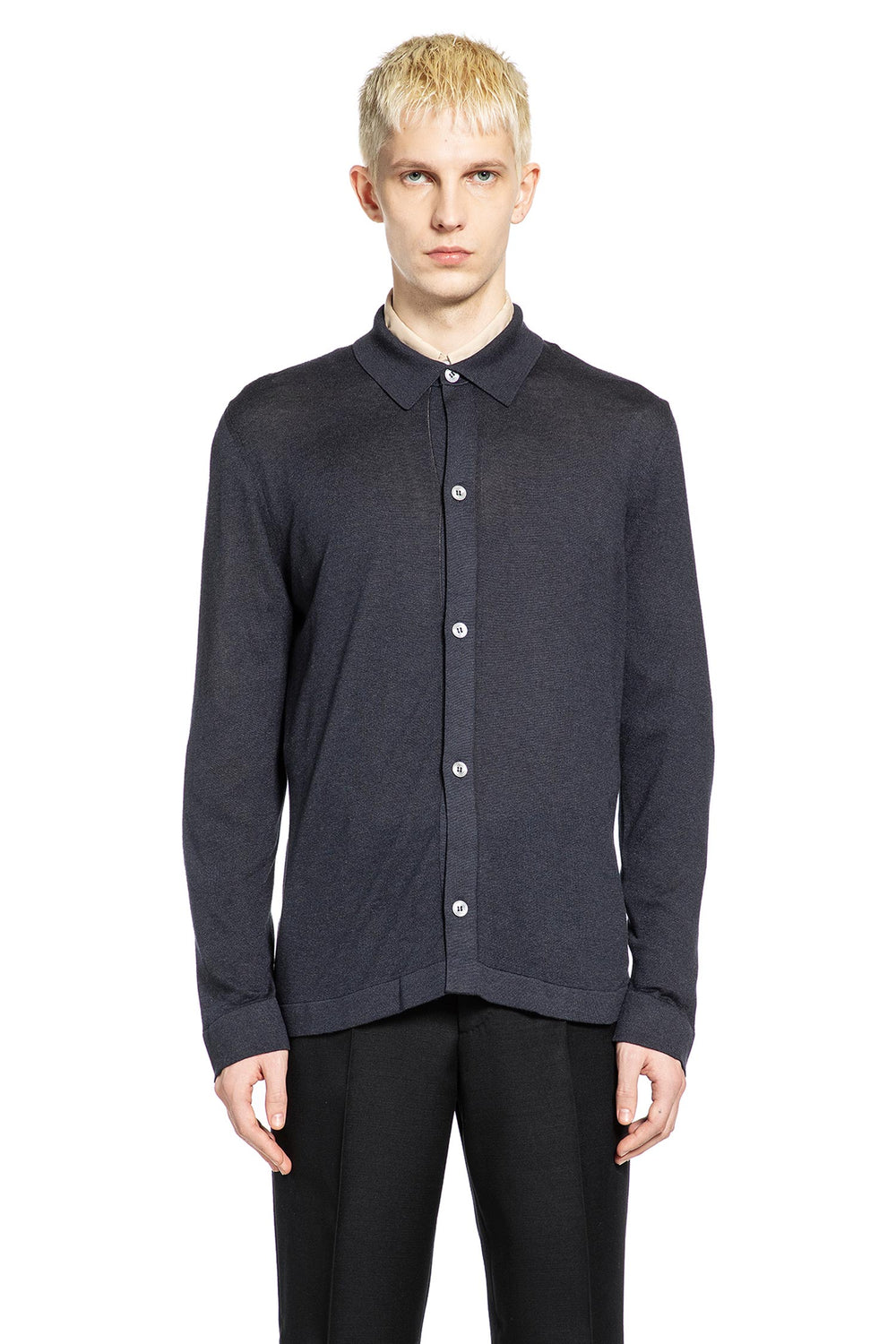 LARDINI Silk Knit Shirt man