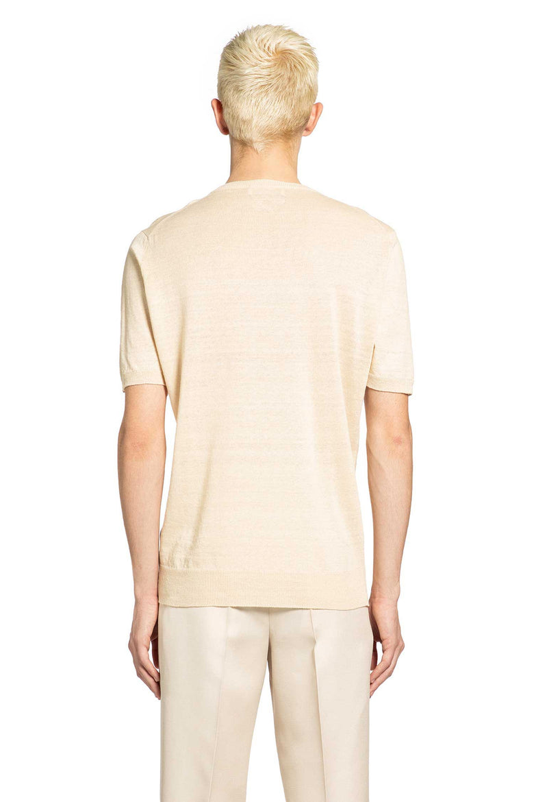 LARDINI Silk Knit Short Sleeve T-Shirt man
