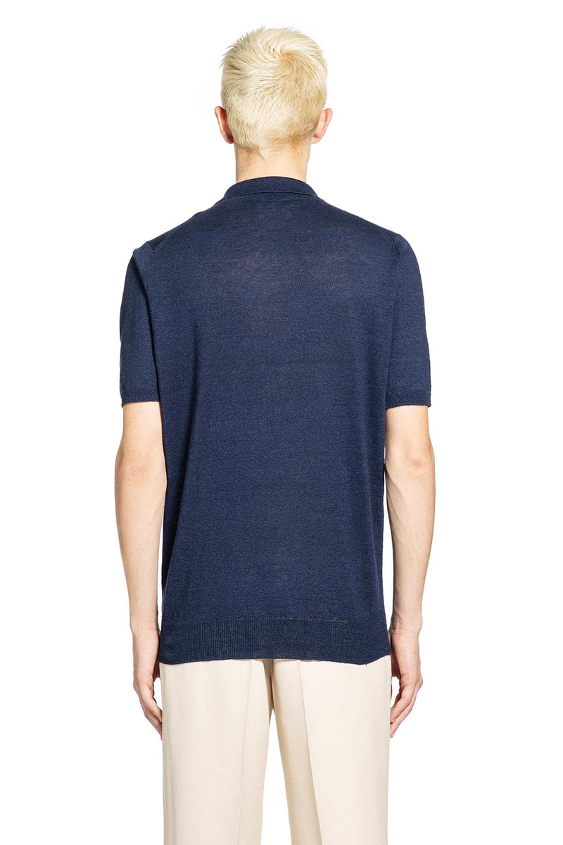 Cotton Linen Knit Polo